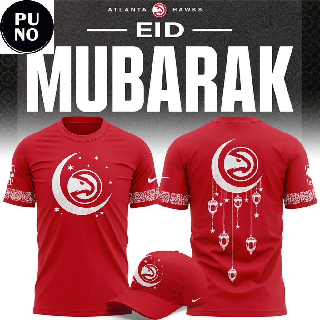 Atlanta Hawks Eid Mubarak Our Hawks Family 2026 Hoodie T-Shirt