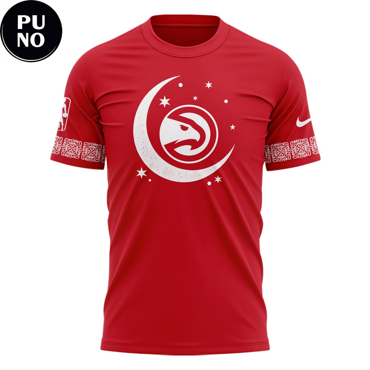 Atlanta Hawks Eid Mubarak Our Hawks Family 2026 Hoodie T-Shirt