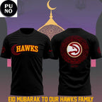 Atlanta Hawks Eid Mubarak Our Hawks Family 2026 Hoodie T-Shirt