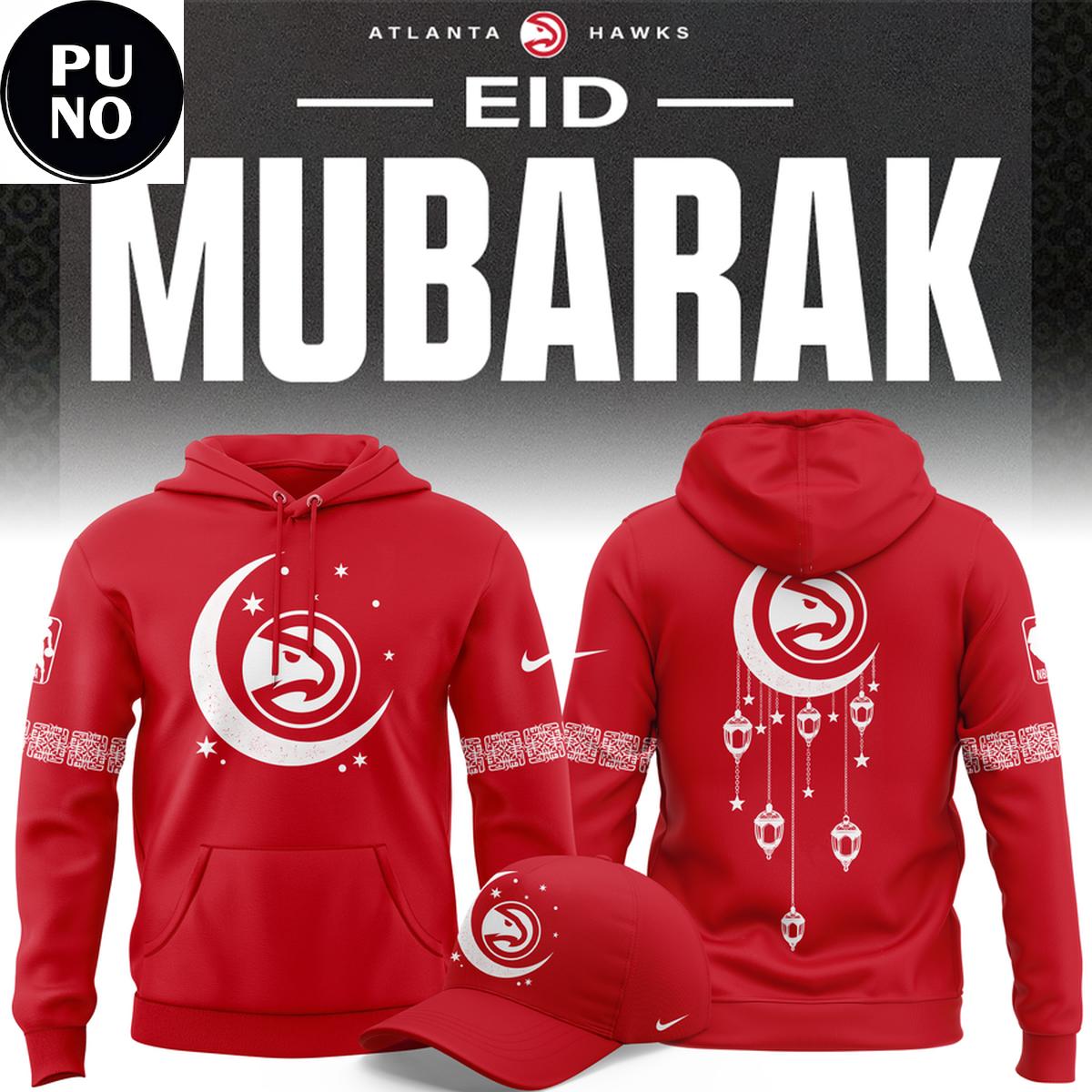 Atlanta Hawks Eid Mubarak Our Hawks Family 2026 Hoodie T-Shirt