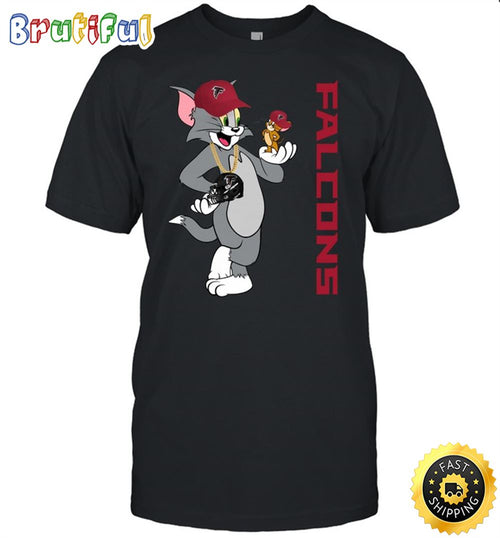 Atlanta Falcons T Shirt Print Tom And Jerry Nfl Tom And Jerry Tshirt For Fans
