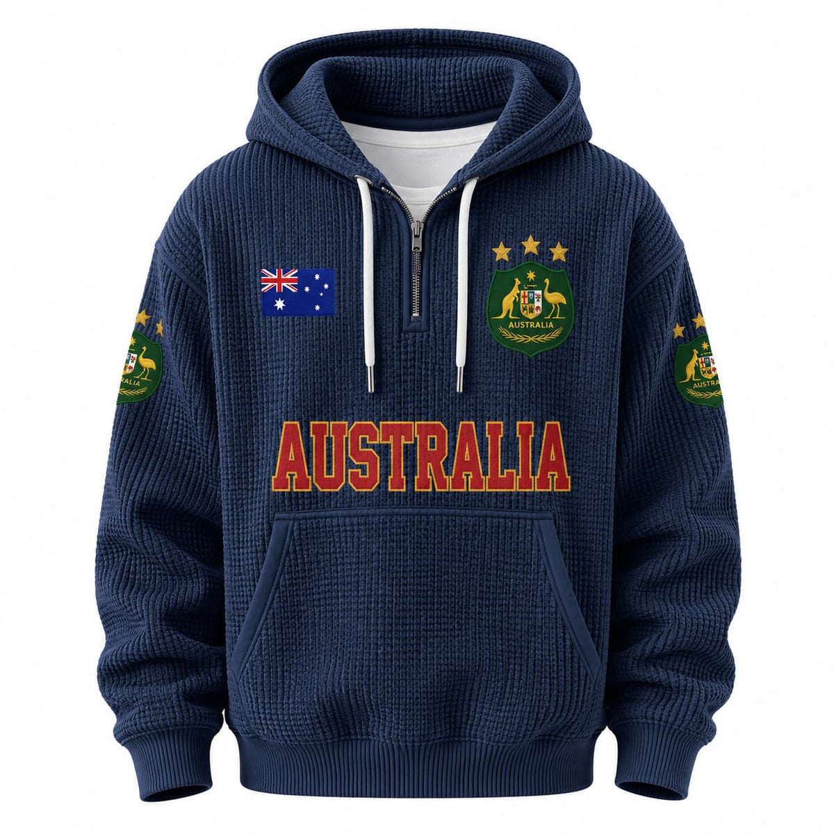 Australia World Cup 2026 Waffle Quarter Zip Hoodie