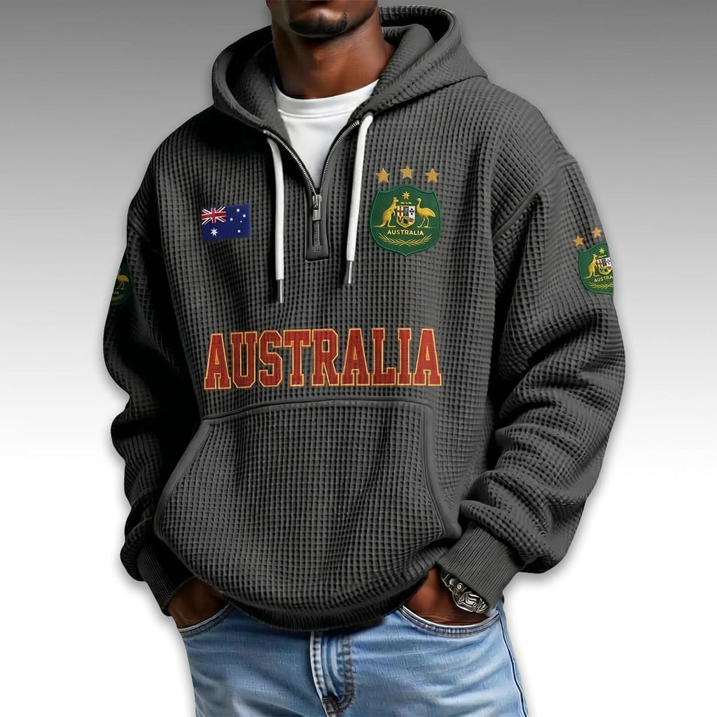 Australia World Cup 2026 Waffle Quarter Zip Hoodie