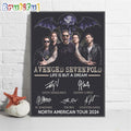 Avenged Sevenfold Life But A Dream North American Tour 2024 Wall Art Poster Canvas