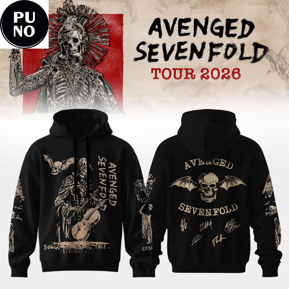 Avenged Sevenfold World Tour 2026 Hoodie