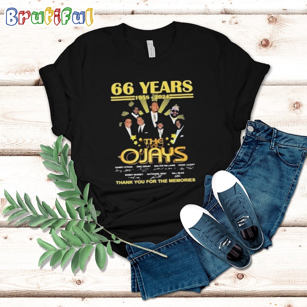 Awesome 66 Years The O’Jays Thank You For The Memories T Shirt