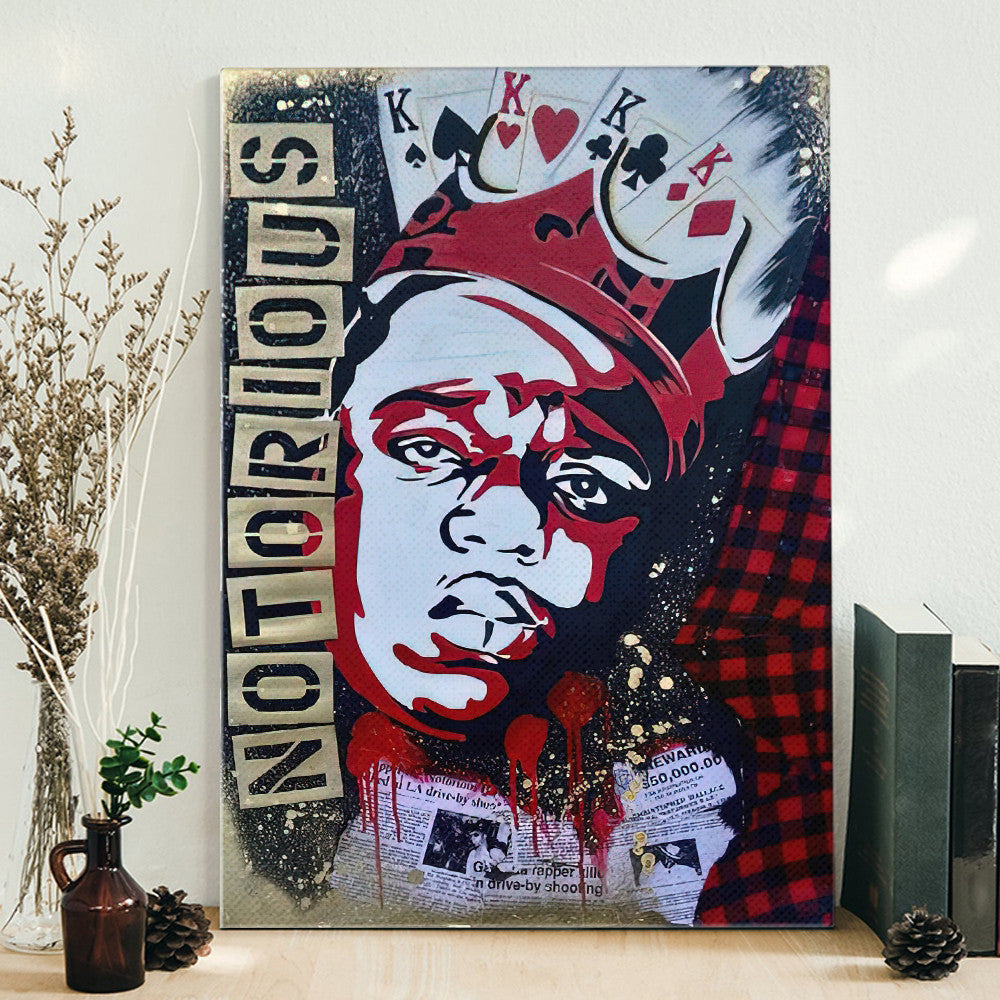 B.I.G Smalls Notorious Poster Canvas