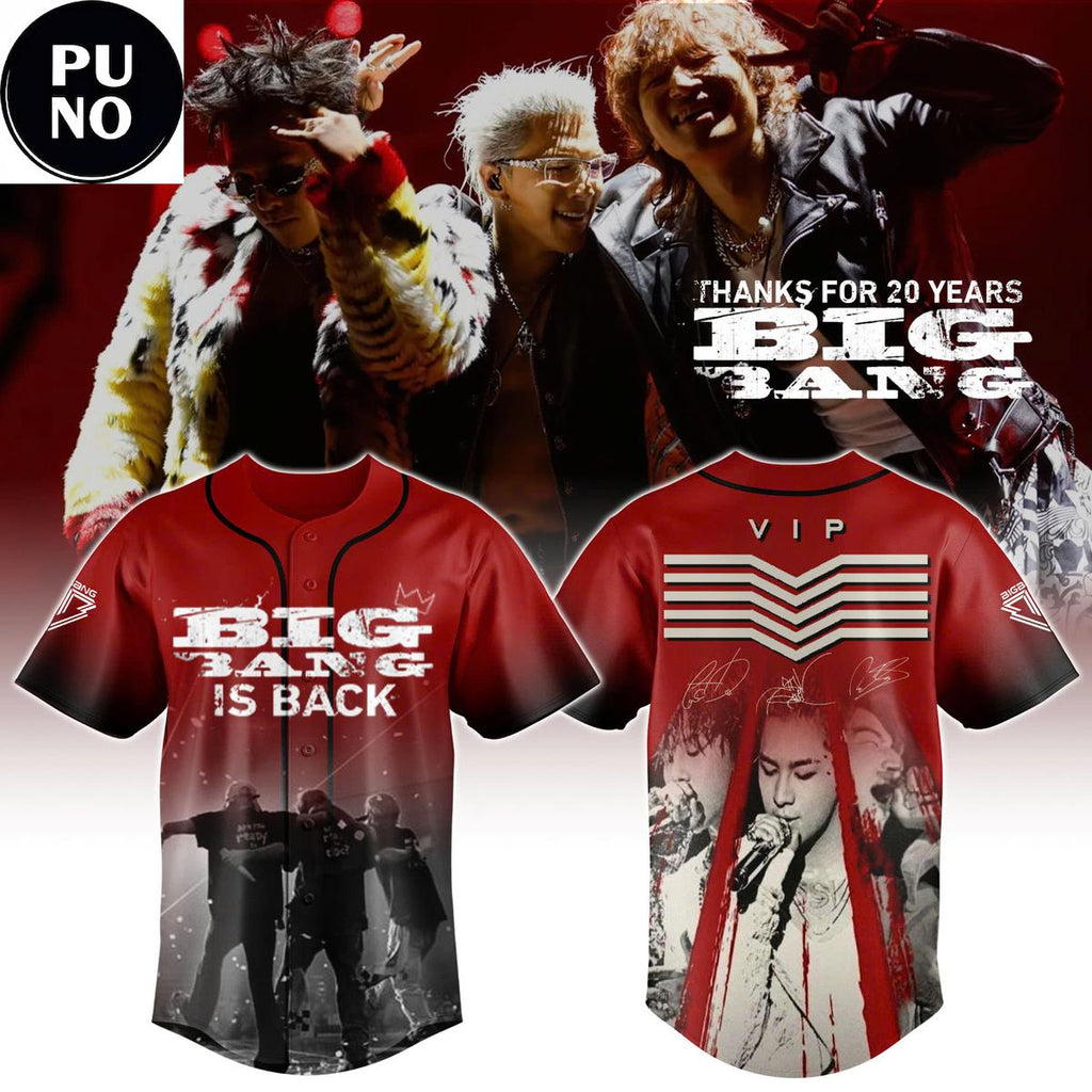 BIGBANG The King Is Back Coachella 2026 Baseball Jersey