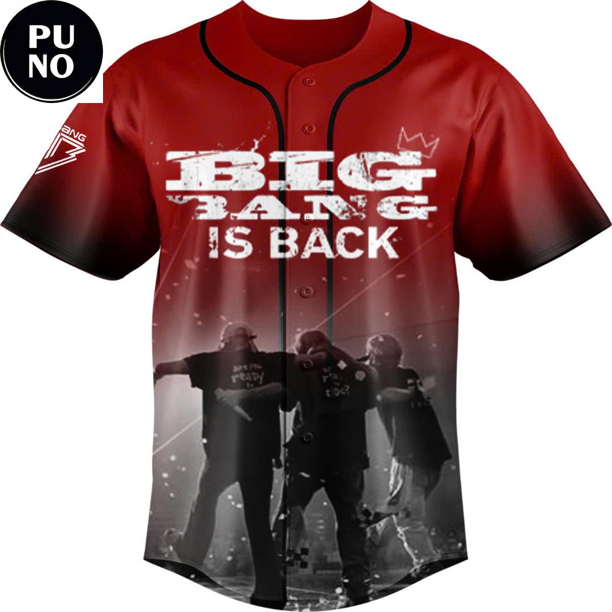 BIGBANG The King Is Back Coachella 2026 Baseball Jersey