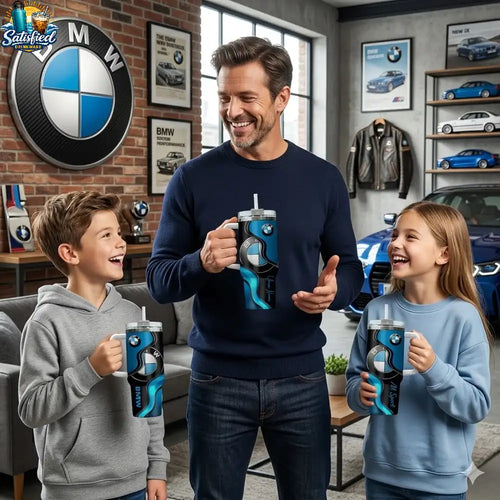 BMW Stainless Steel Tumbler With Handle