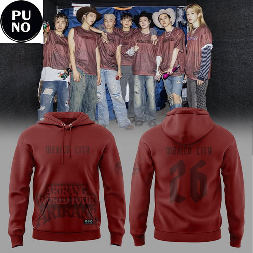 BTS Arirang World Tour 2026 Mexico City Hoodie T-Shirt