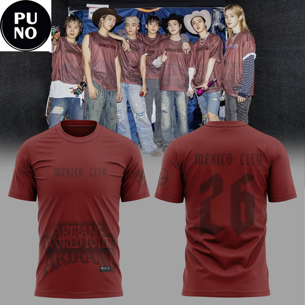 BTS Arirang World Tour 2026 Mexico City Hoodie T-Shirt