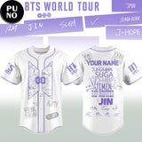 BTS Comeback & World Tour 2026 Personalized Baseball Jersey