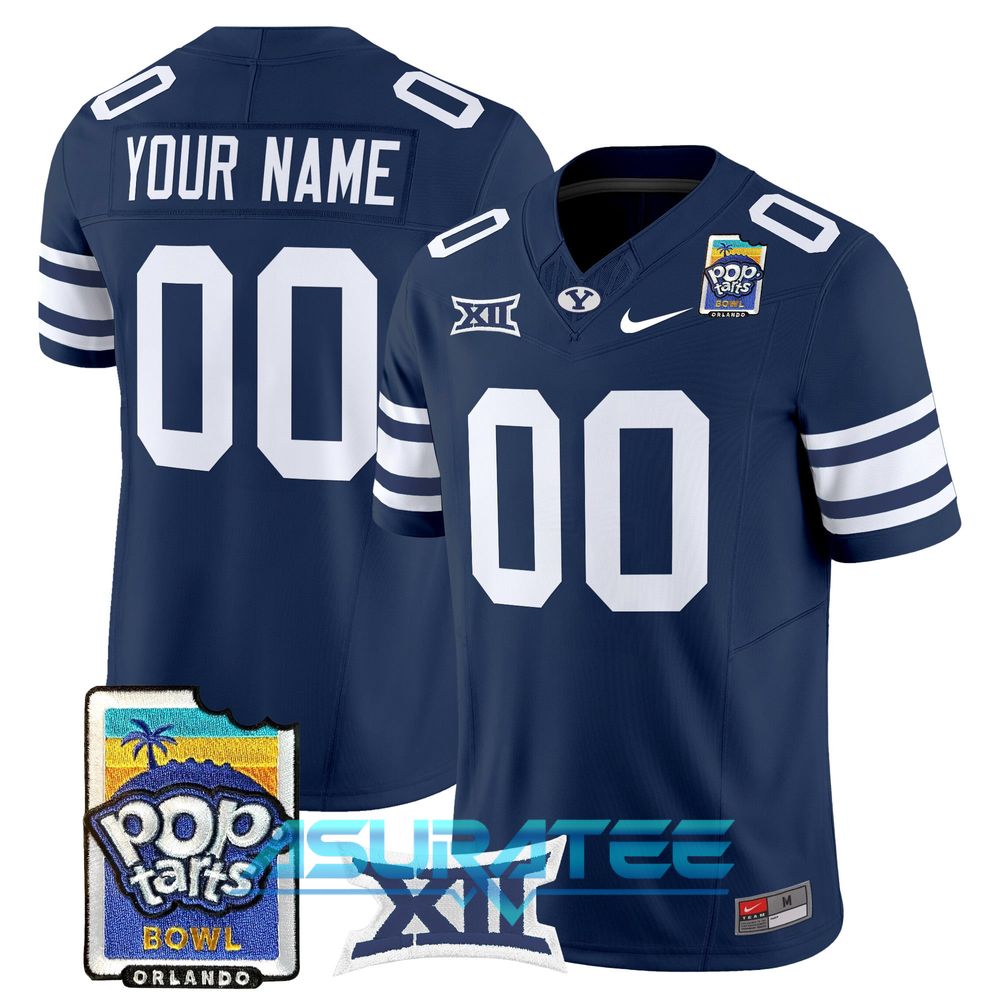 BYU Cougars 2025 Pop-Tarts Bowl Limited Custom Football Jersey