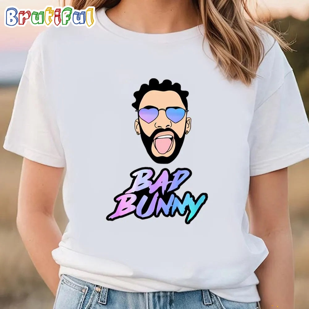 Bad Bunny Face 2024 Shirt For Fan