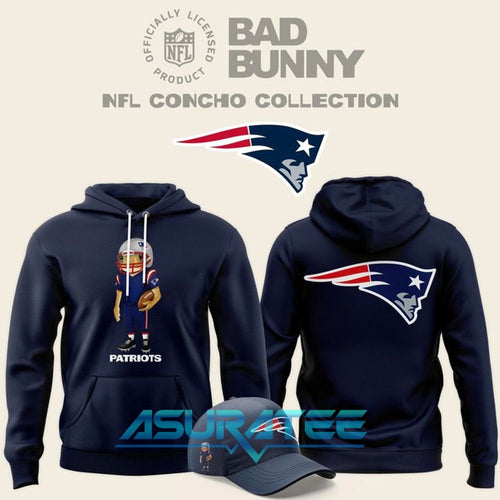 Bad Bunny x New England Patriots Concho Special Hoodie Set 2026