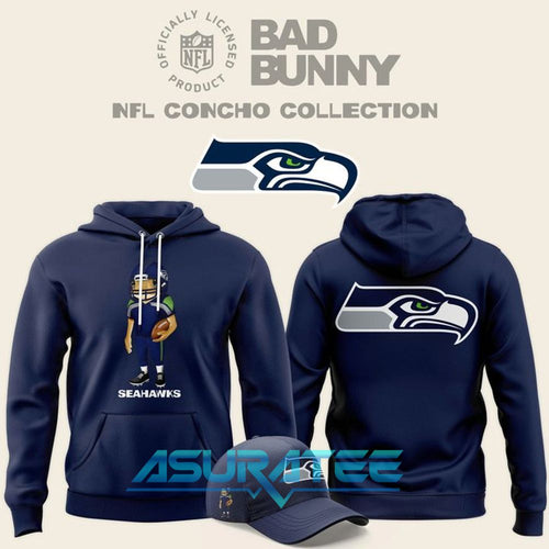 Bad Bunny x Seattle Seahawks Concho Special Hoodie Set 2026