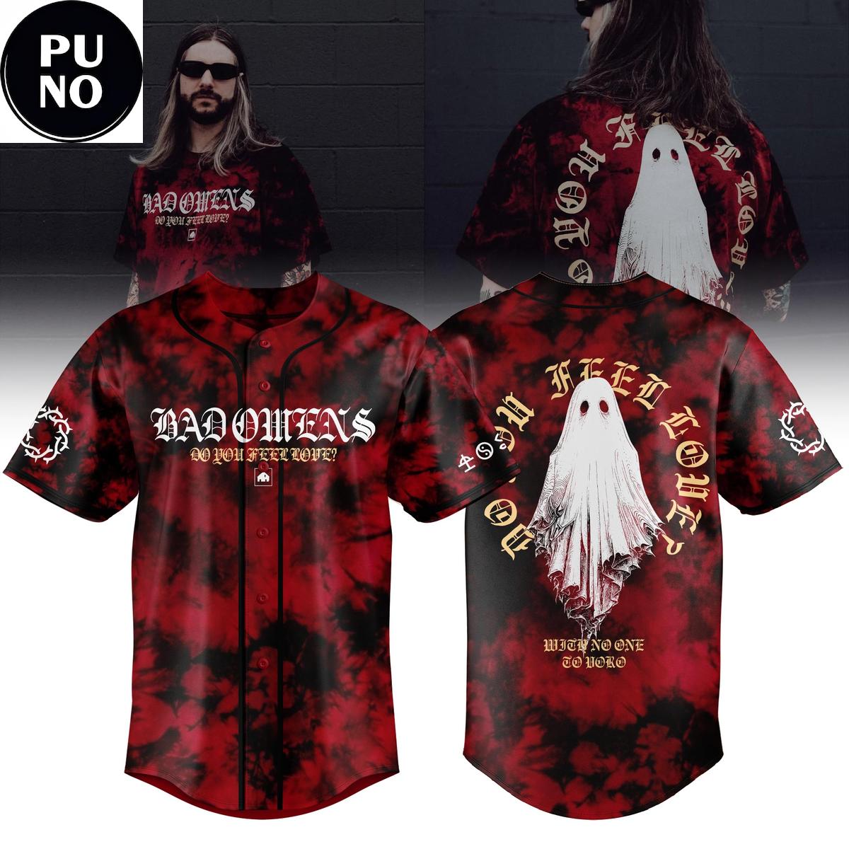 Bad Omens Do You Feel Love Worldwide Tour 2026 Baseball Jersey
