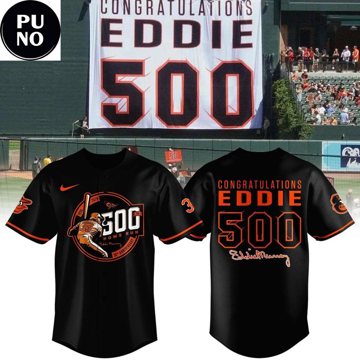 Baltimore Orioles 2026 Eddie Murray 500 Home Run Anniversary Baseball Jersey