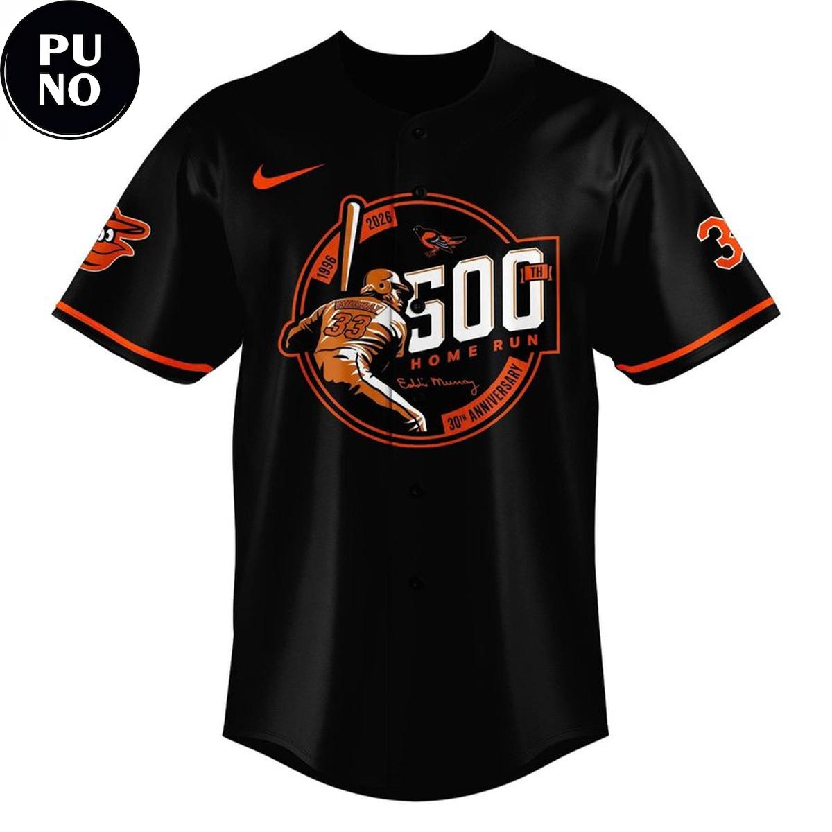 Baltimore Orioles 2026 Eddie Murray 500 Home Run Anniversary Baseball Jersey