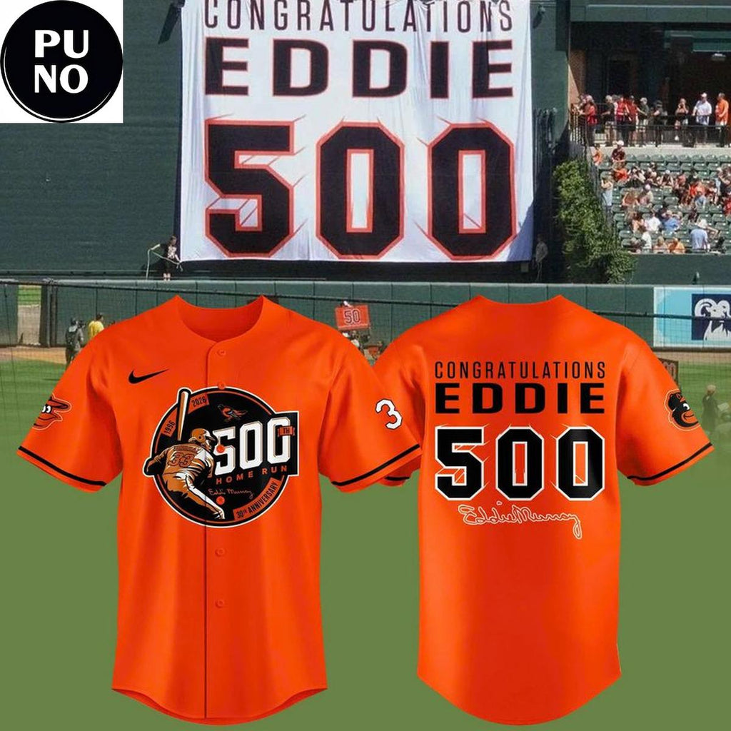 Baltimore Orioles 2026 Eddie Murray 500 Home Run Anniversary Baseball Jersey