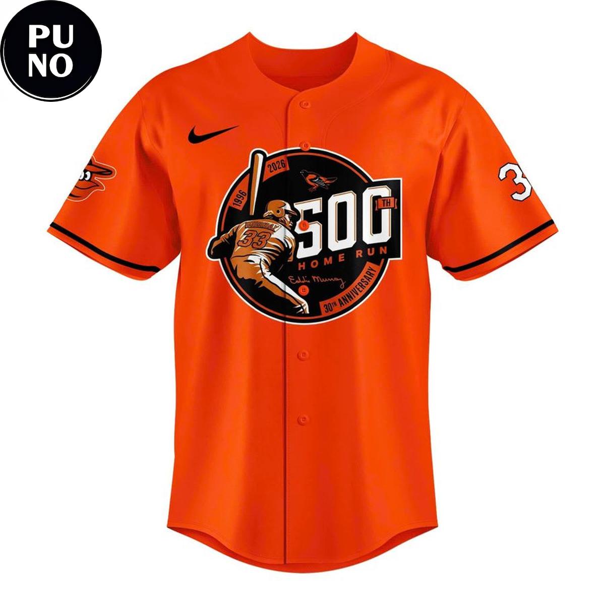 Baltimore Orioles 2026 Eddie Murray 500 Home Run Anniversary Baseball Jersey