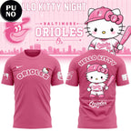 Baltimore Orioles 2026 Hello Kitty Night For Fans Shirt