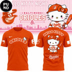 Baltimore Orioles 2026 Hello Kitty Night For Fans Shirt