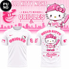 Baltimore Orioles 2026 Hello Kitty Night For Fans Shirt