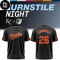 Baltimore Orioles 2026 Turnstile Night Personalized T-Shirt