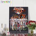 Baltimore Orioles Baseball All Team Player Signature Graphics Design Wall Art Poster Canvas