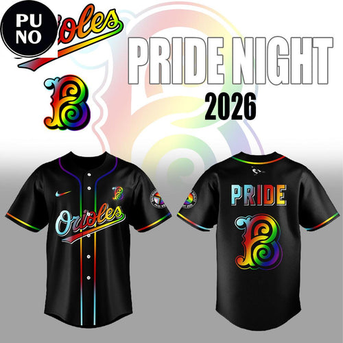 Baltimore Orioles Celebration Pride Night 2026 Baseball Jersey