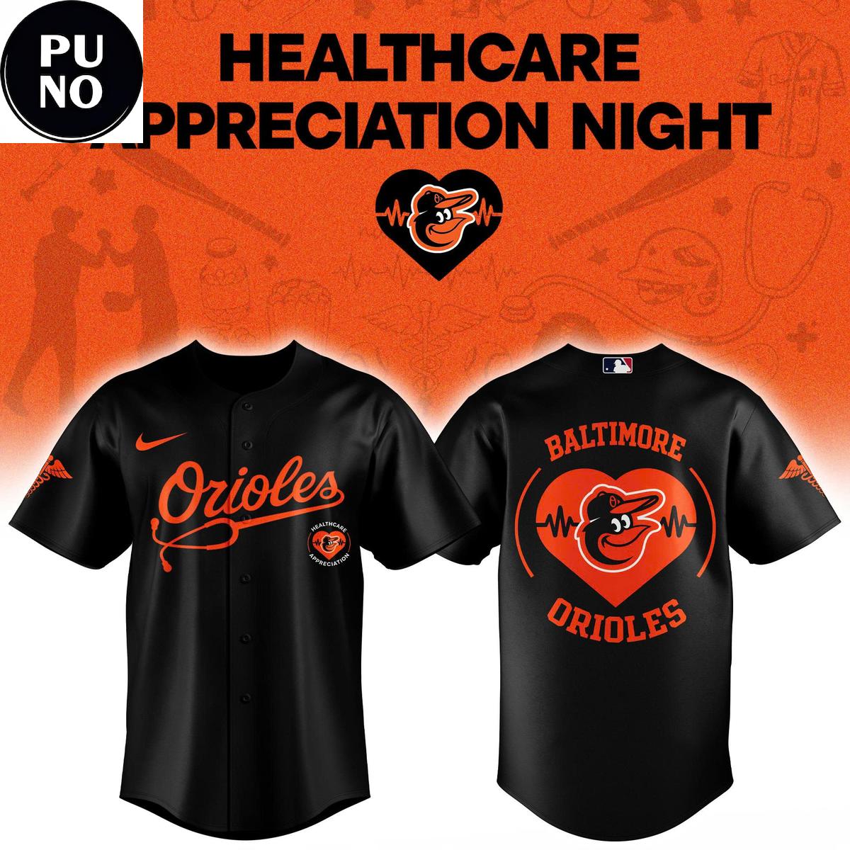 Baltimore Orioles Healthcare Appreciation Night 2026 Baseball Jersey