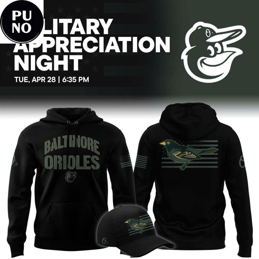 Baltimore Orioles Military Appreciation Night 2026 Hoodie T-Shirt