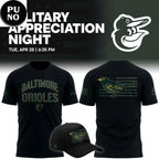 Baltimore Orioles Military Appreciation Night 2026 Hoodie T-Shirt