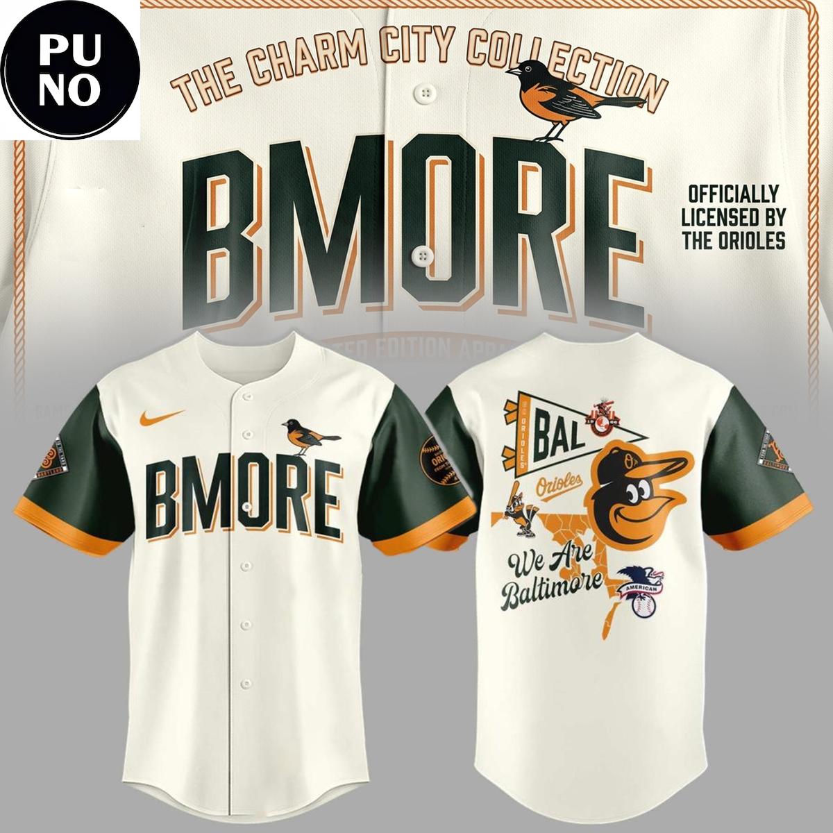 Baltimore Orioles The Charm City 2026 Baseball Jersey