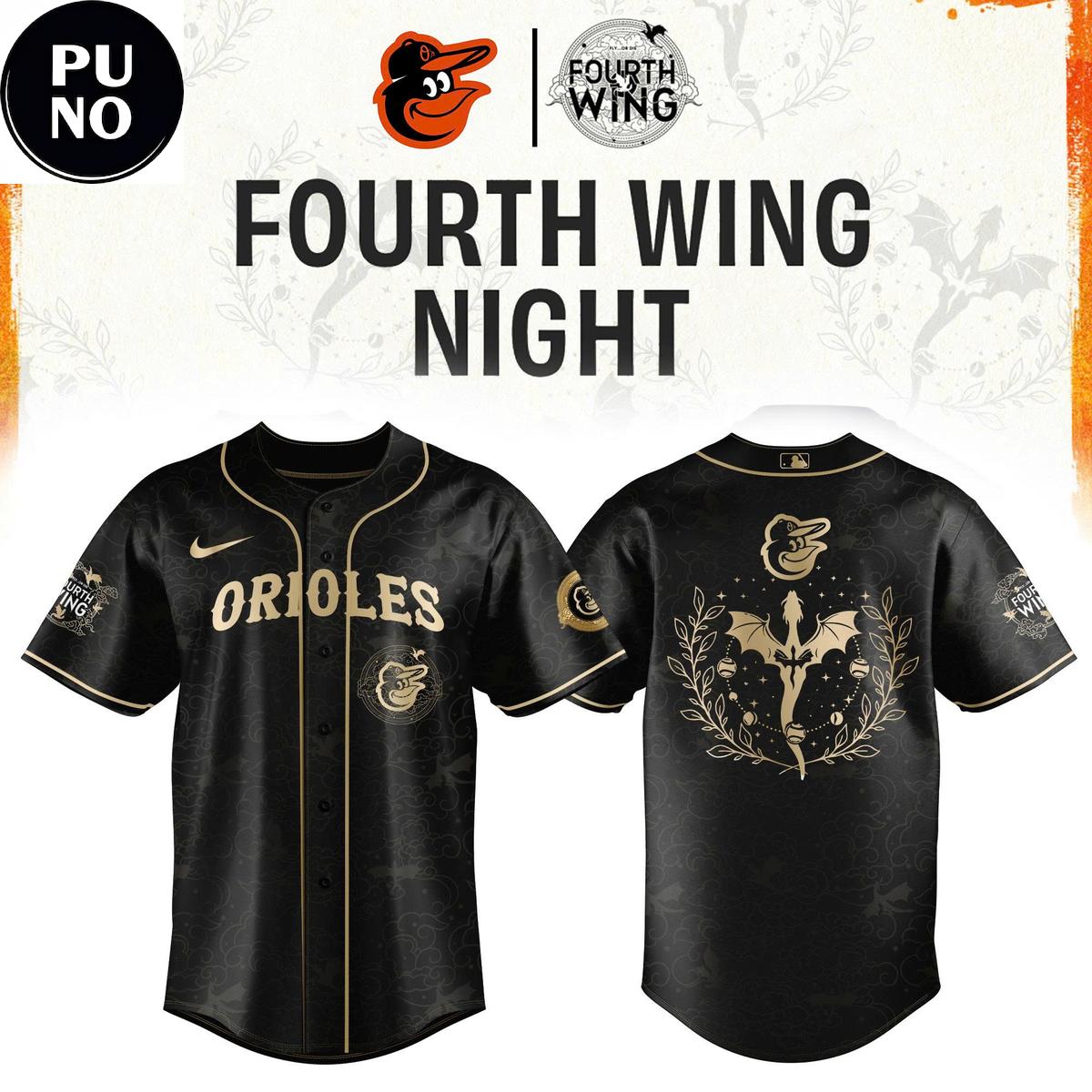 Baltimore Orioles x Fourth Wing Night 2026 Baseball Jersey