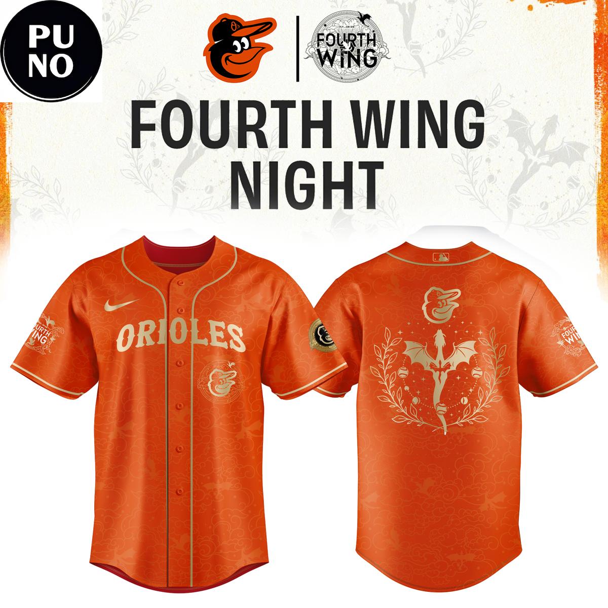 Baltimore Orioles x Fourth Wing Night 2026 Baseball Jersey