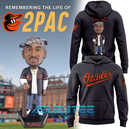 Baltimore Orioles x TUPAC Limited Edition Hoodie, Cap