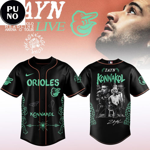 Baltimore Orioles x Zayn Malik The First Solo Konnakol Tour 2026 Baseball Jersey
