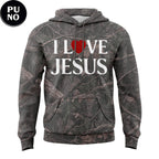 Baltimore Ravens 2026 I Love Jesus Forest Camo Hoodie T-Shirt
