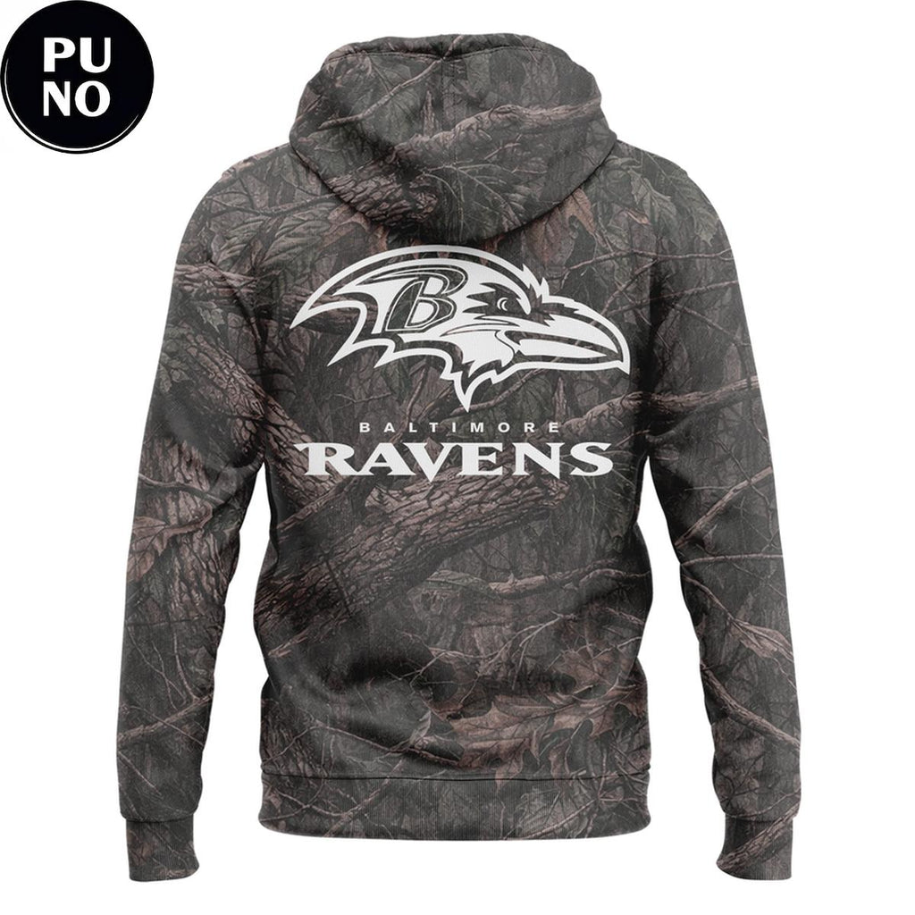 Baltimore Ravens 2026 I Love Jesus Forest Camo Hoodie T-Shirt