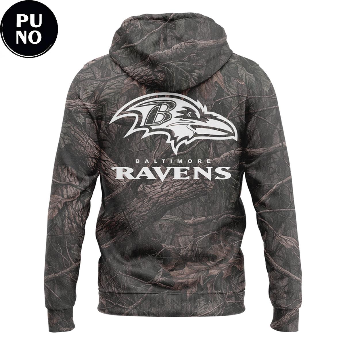 Baltimore Ravens 2026 I Love Jesus Forest Camo Hoodie T-Shirt