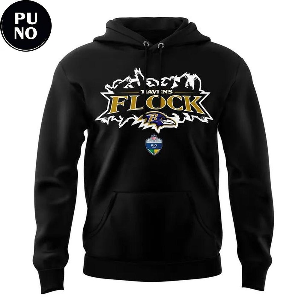 Baltimore Ravens 2026 NFL Rio De Janeiro Game Hoodie T-Shirt