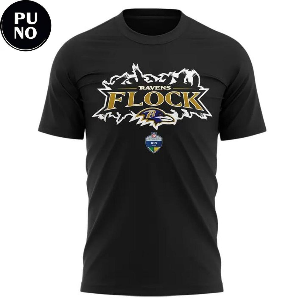 Baltimore Ravens 2026 NFL Rio De Janeiro Game Hoodie T-Shirt