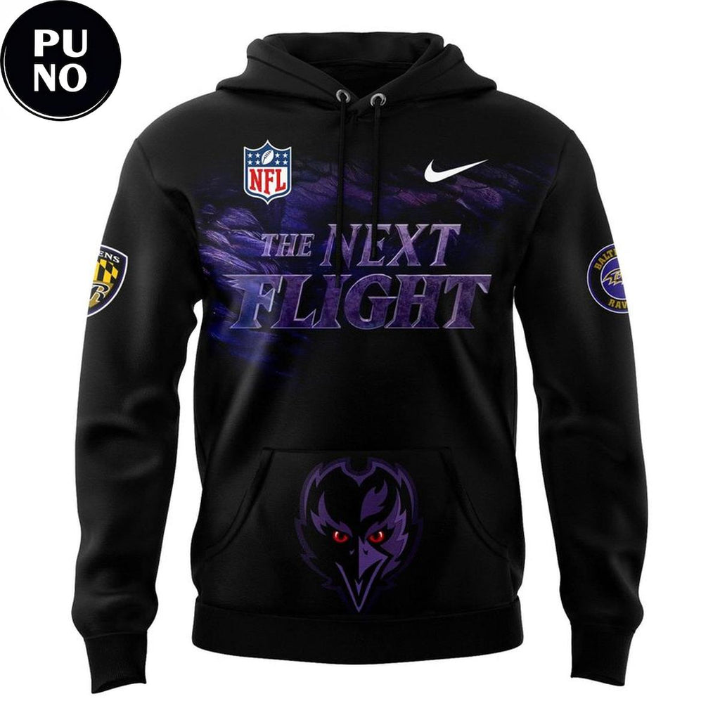 Baltimore Ravens 2026 The Next Flight Hoodie T-Shirt