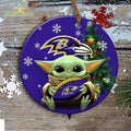 Baltimore Ravens Baby Yoda Ornament Christmas Tree Decorations NFL Gifts