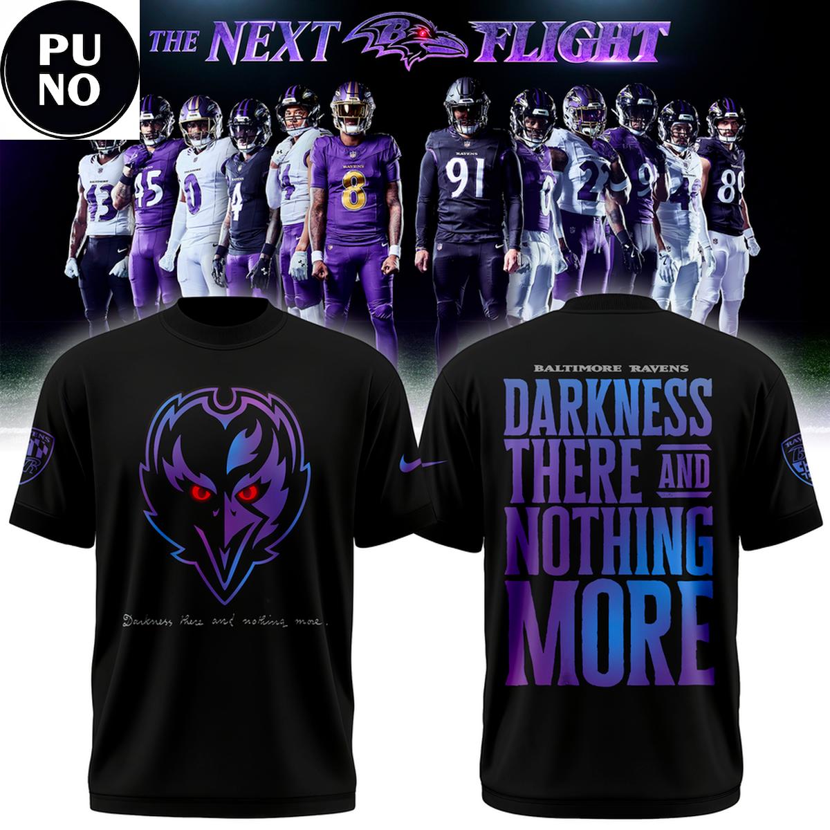 Baltimore Ravens Darkness There And Nothing More 2026 Hoodie T-Shirt