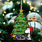 Baltimore Ravens Snoopy Peanuts Custom Christmas Ornament Xmas Tree Decorations