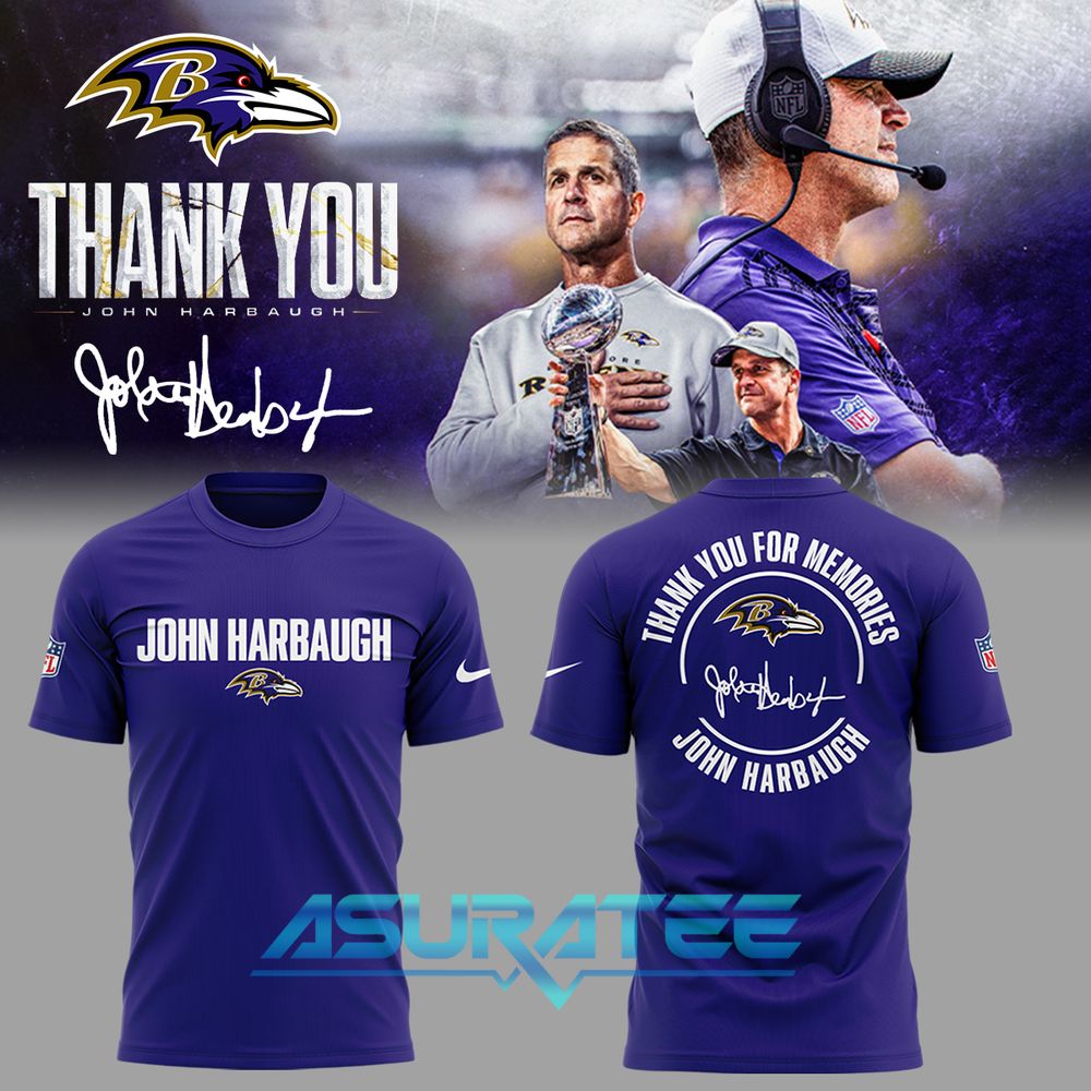 Baltimore Ravens “Thank you Coach Harbaugh” Special Shirt